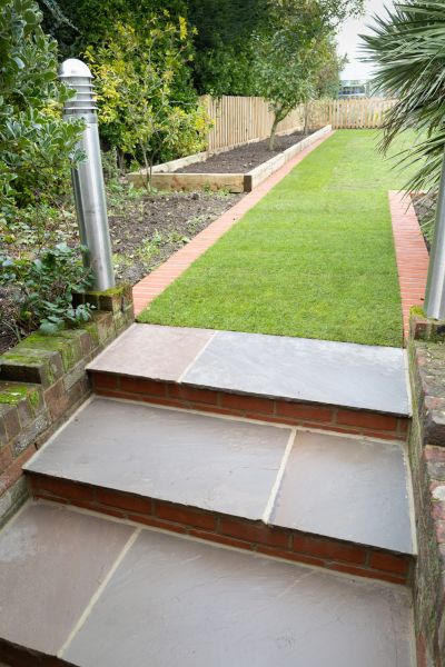 Backyard Steps Installation in Evansville