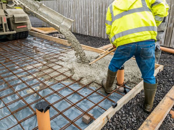 Basement Slab Pouring in Evansville