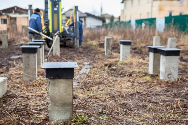 Concrete Piling Installation in Evansville