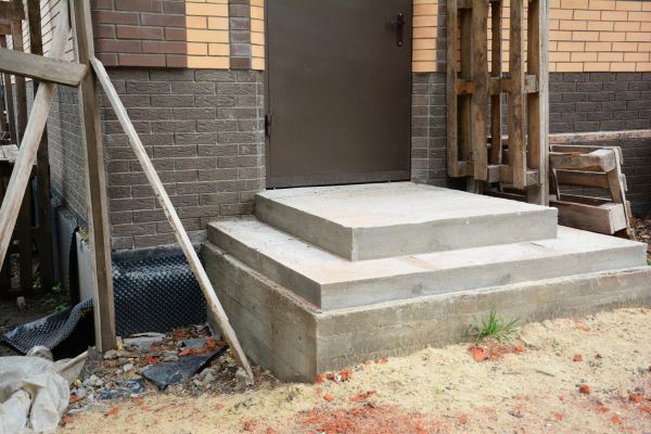 Cement Steps Construction in Evansville