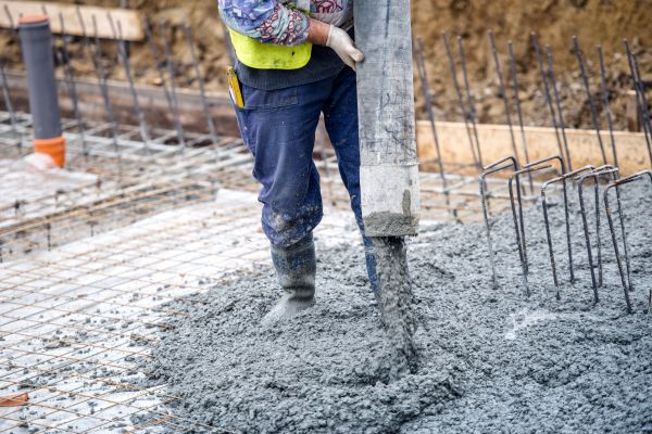 Cabin Foundation Pouring in Evansville